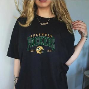 Green Bay Packers 1921 Football Black Tshirt, Unisex Style Tee
